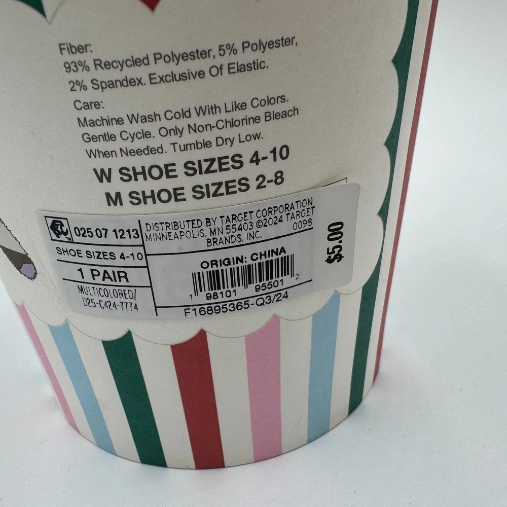 Sweet Socks 2 Pair Ice Cream Cookie‎ Novelty Socks Gift Set NEW
